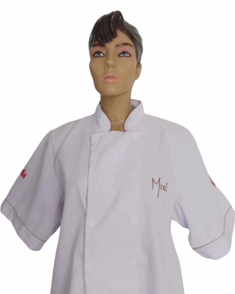02 – Camisa chef fem manga curta
